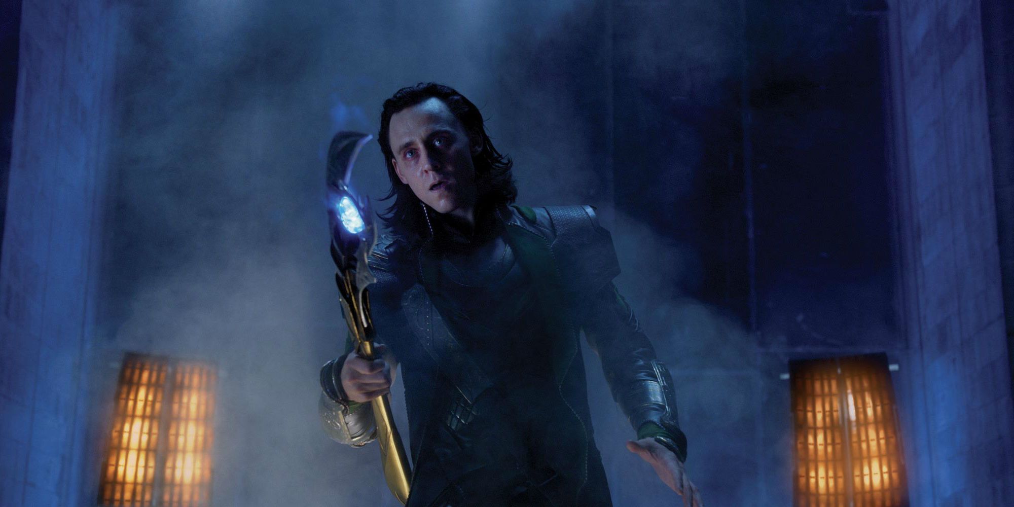 Loki in The Avengers with scepter
