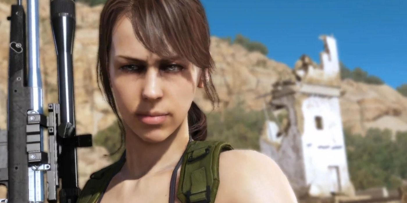 Metal looking into the distance in Gear Solid V Quiet