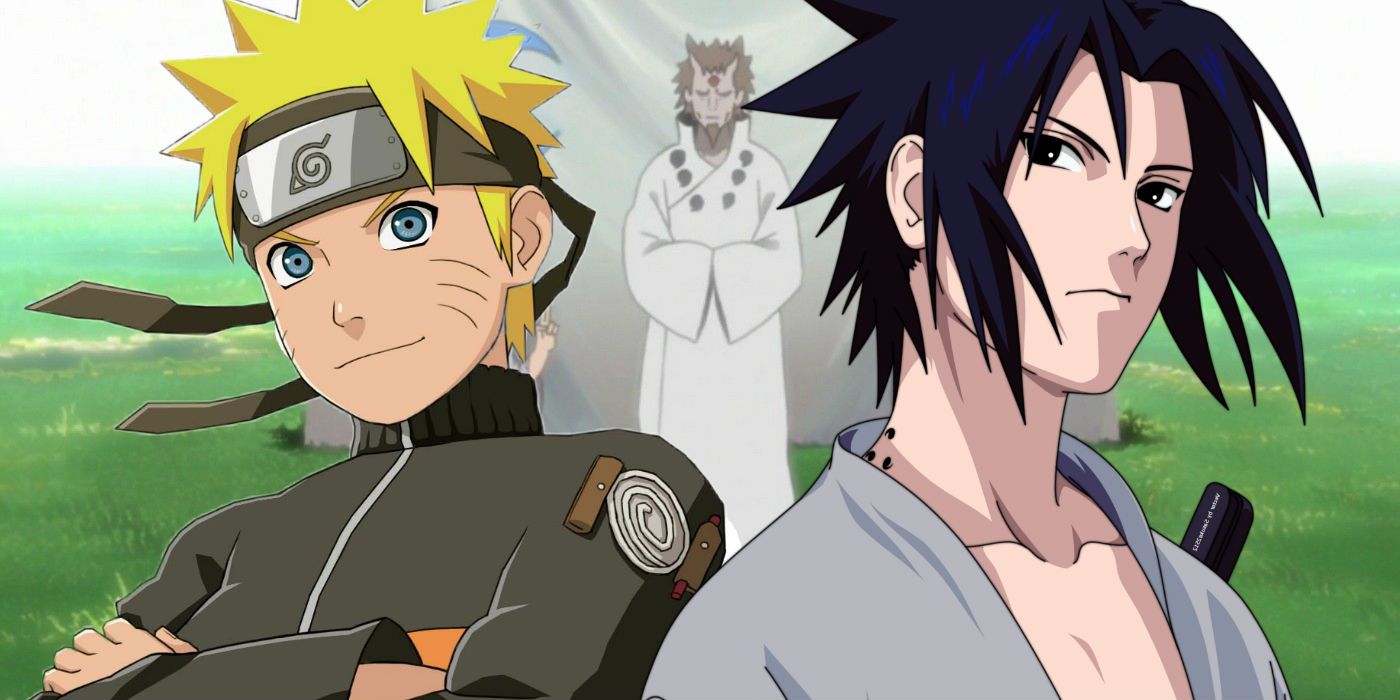 Naruto Uzumaki, Sasuke Uchiha and Hagoromo Otsutsuki Sage of Six Paths