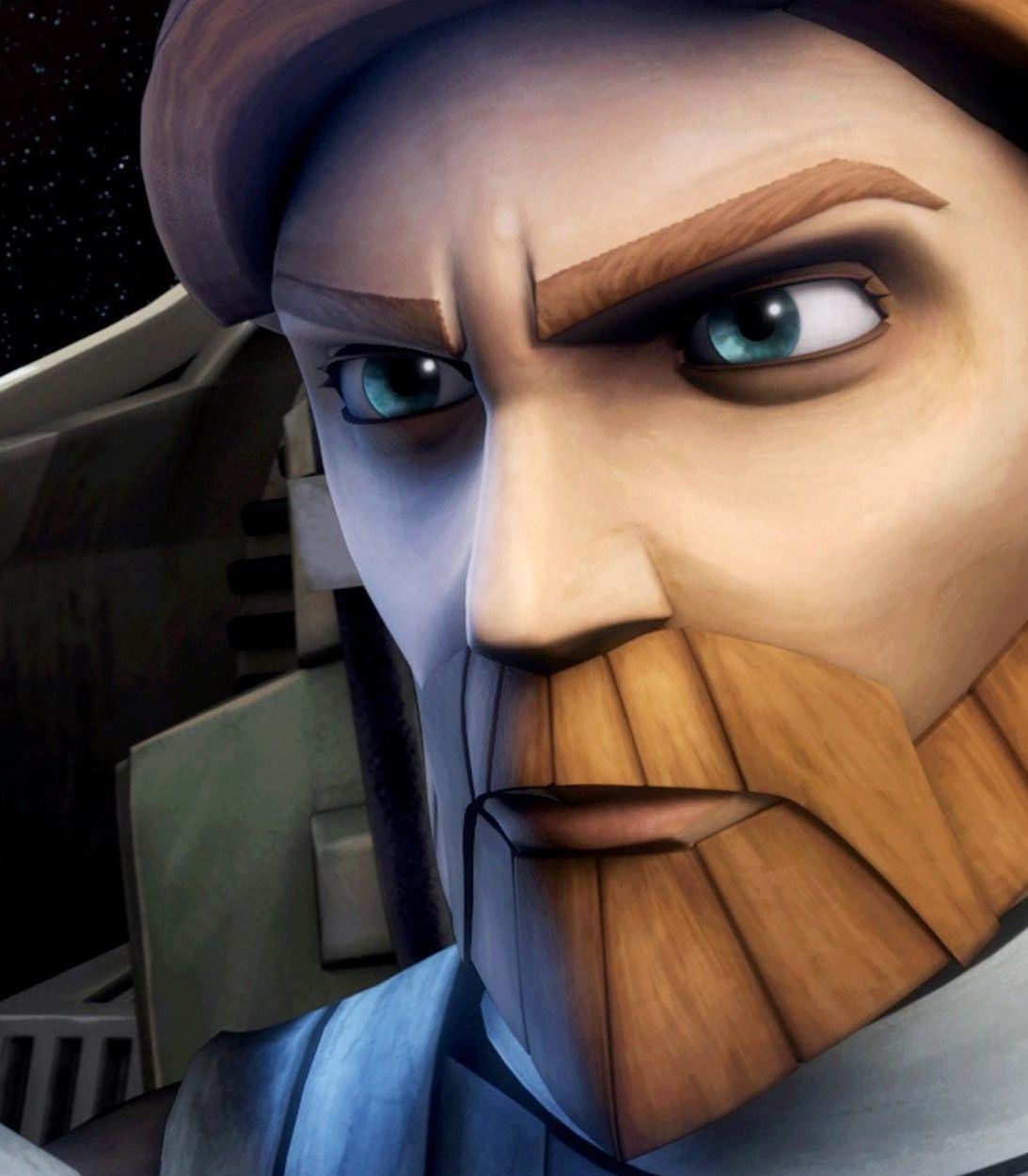 Obi-Wan Kenobi in Star Wars Clone Wars vertical