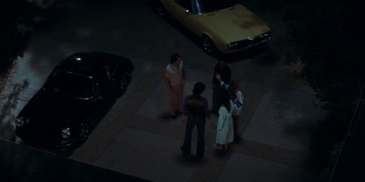 Rick goes to Sharon's house at the end of Once Upon a Time in Hollywood
