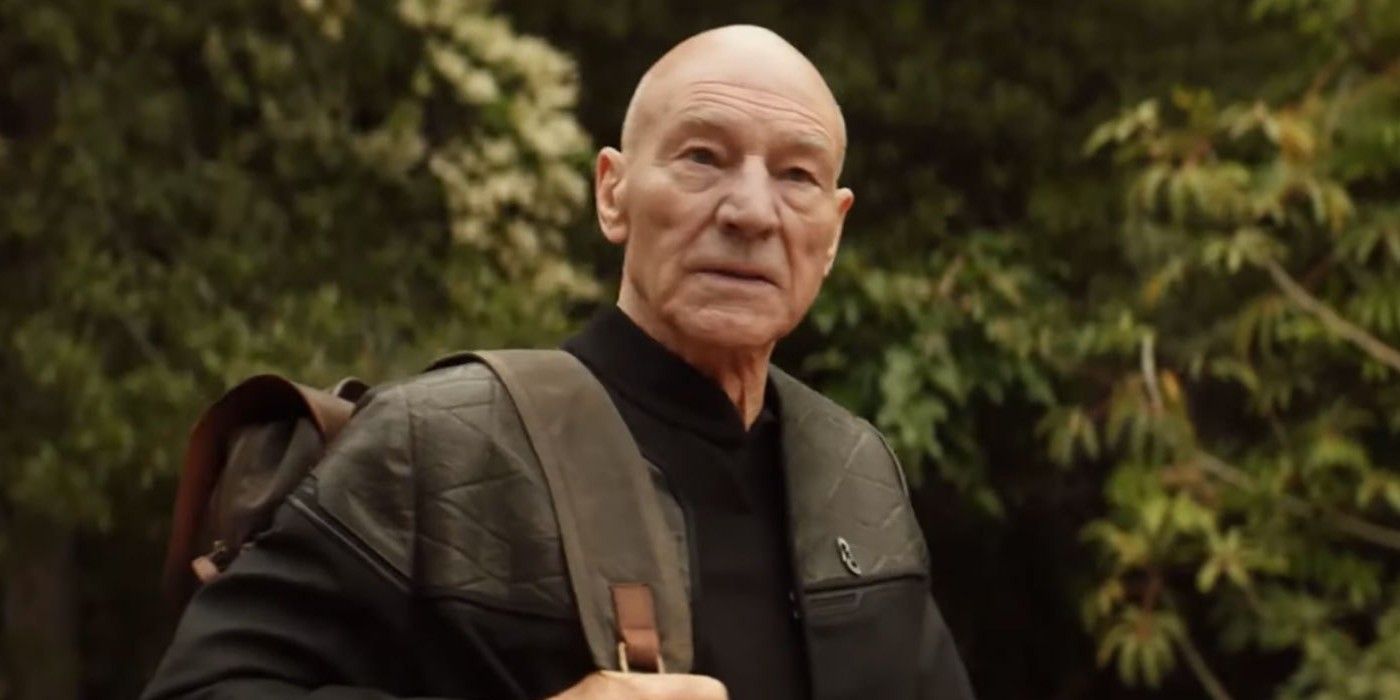 Picard with a backpack