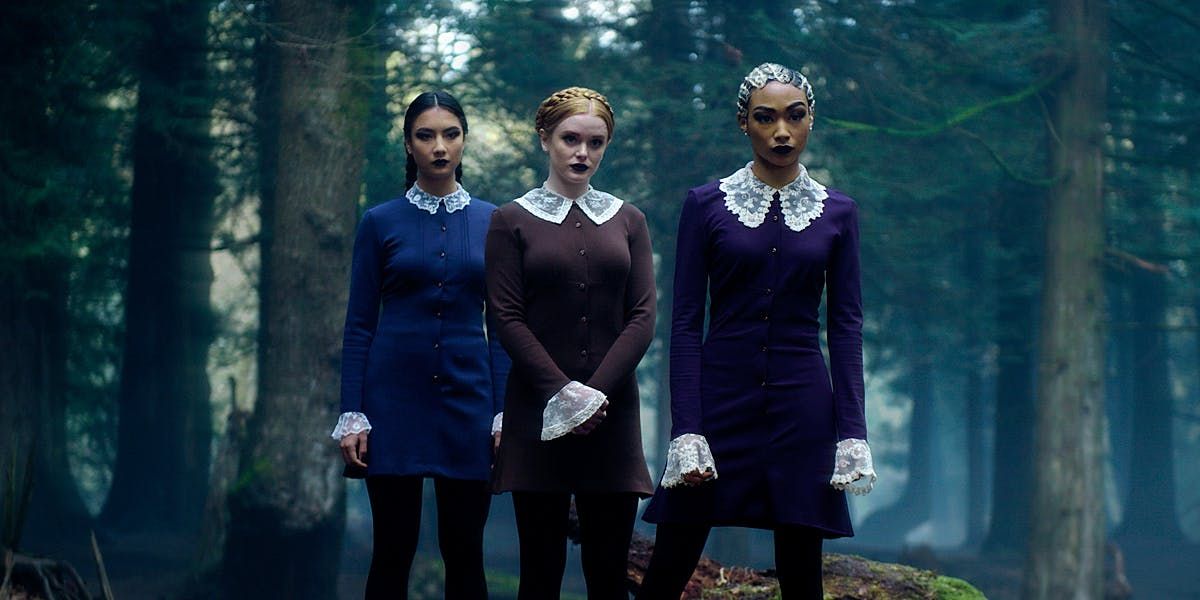Prudence Blackwood with the other two Weird Sisters