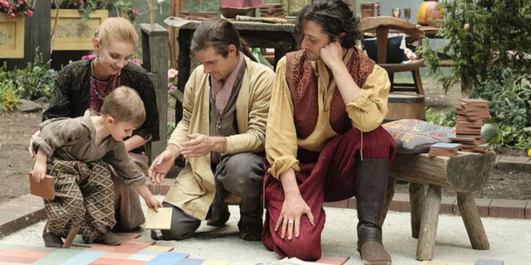 Quentin with his wife Arielle Eliot and their son in the Magicians episode “A Life In The Day”