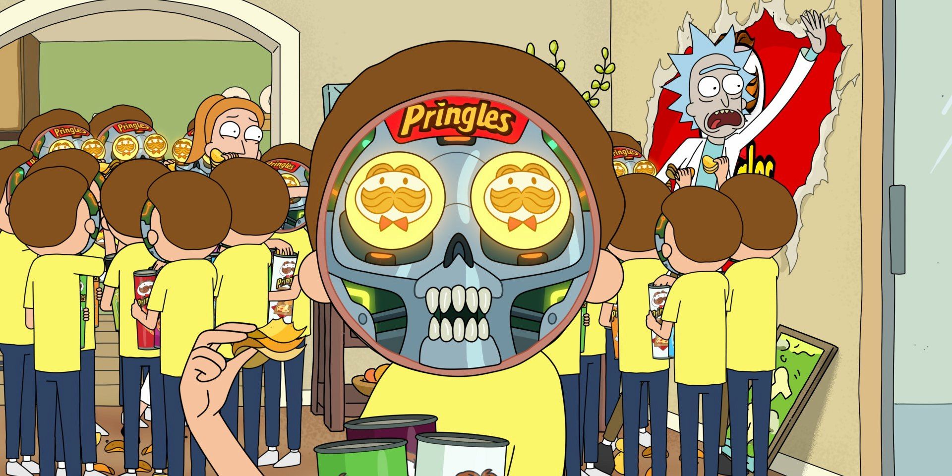 Rick & Morty Are Trapped In A Pringles Ad For Super Bowl Commercial