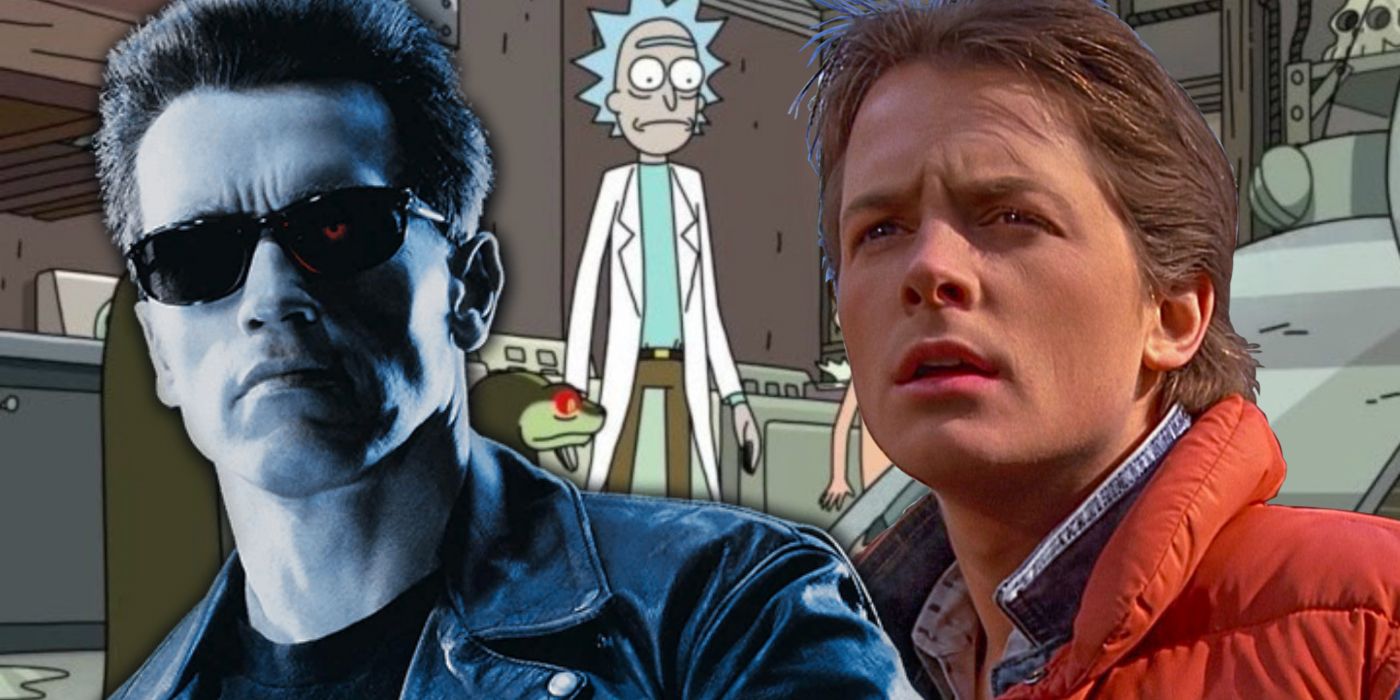 Rick and Morty Time Travel Terminator Back to the Future