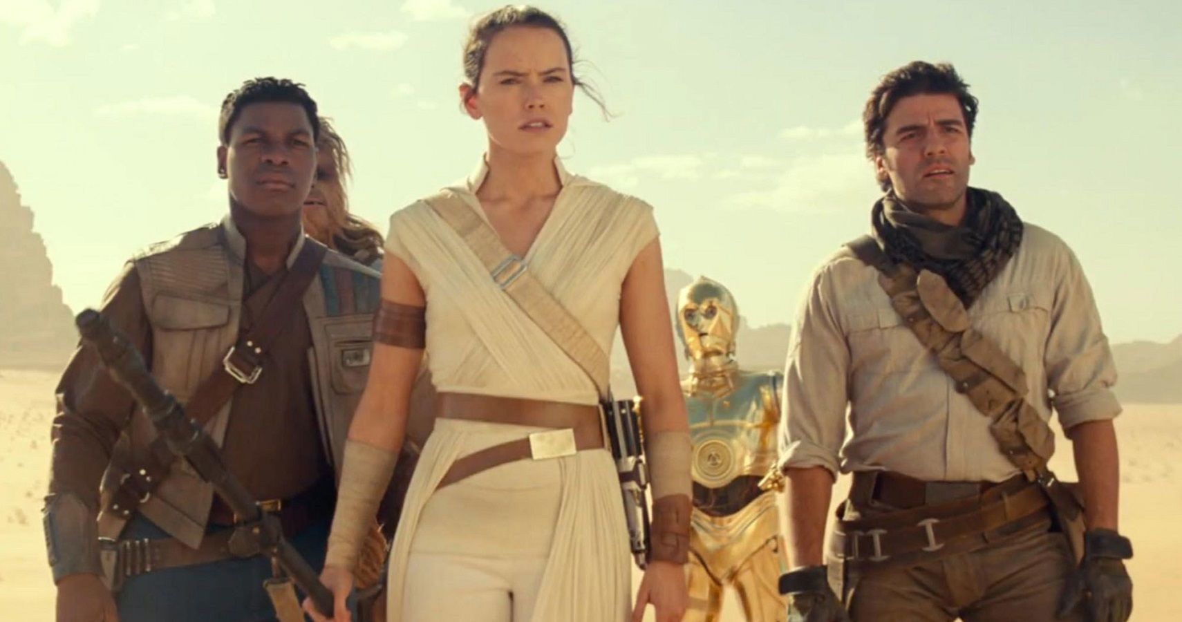 Rise of skywalker rey, poe, fin, and c-3PO