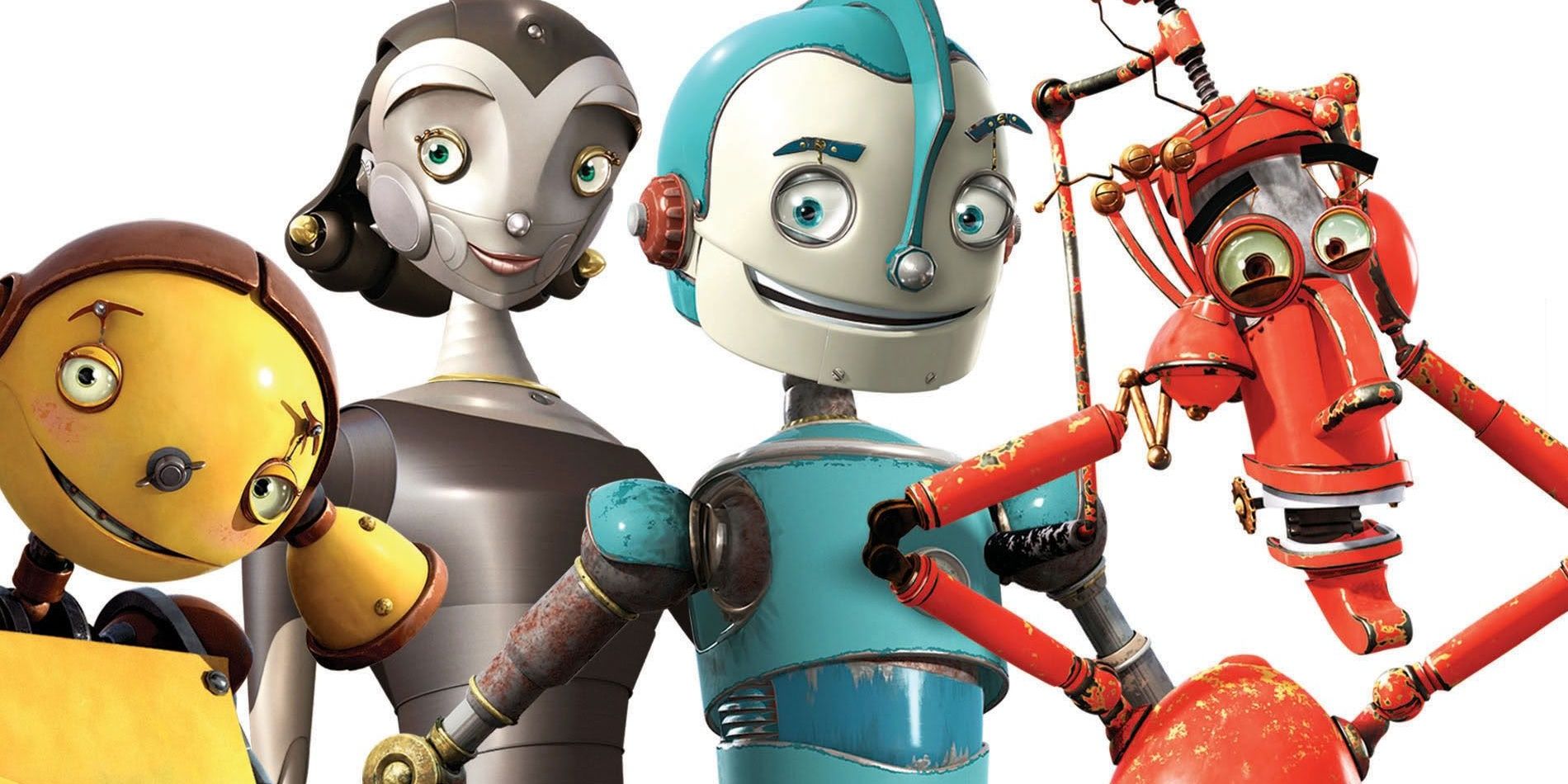 Poster for Robots featuring the lead cast