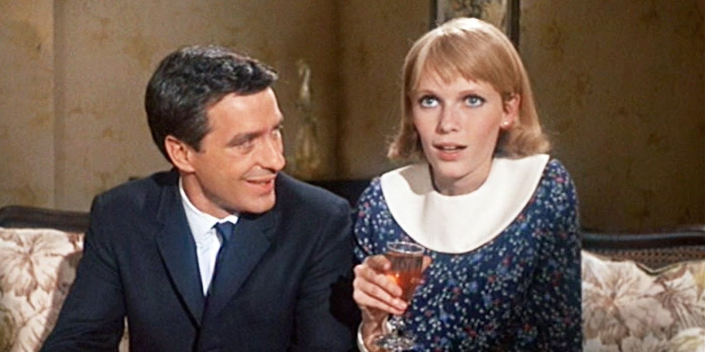 Mia Farrow and John Cassavetes as Rosemary and Guy Woodhouse in Rosemary's baby