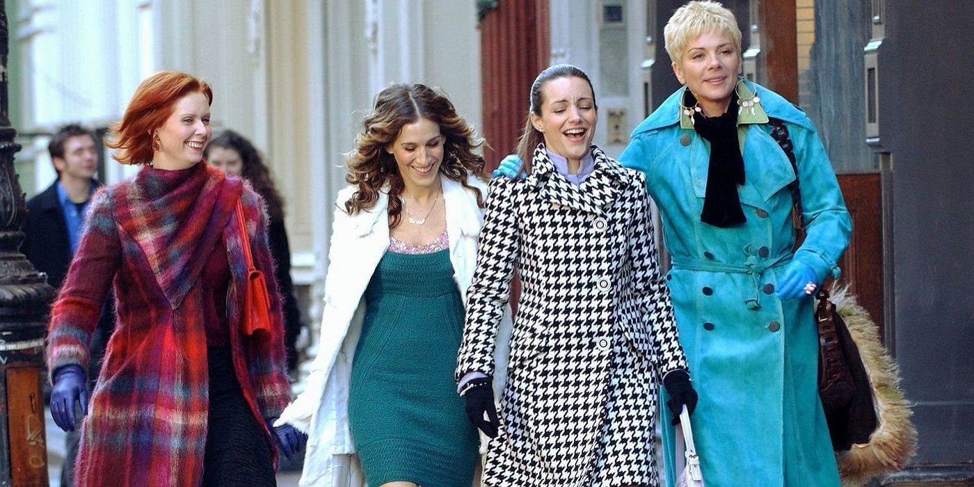 Miranda, Carrie, Charlotte, and Samantha in Sex and the City