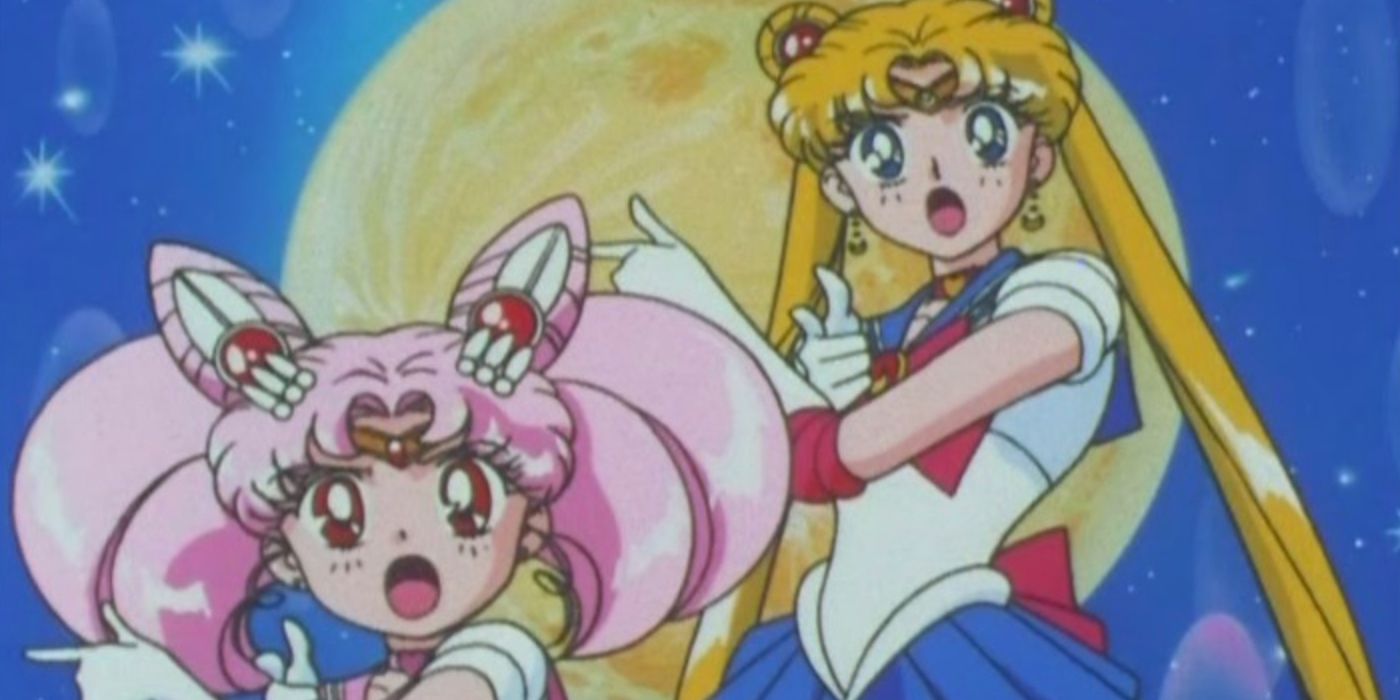 Sailor Chibi Moon And Sailor Moon In The 90s Anime