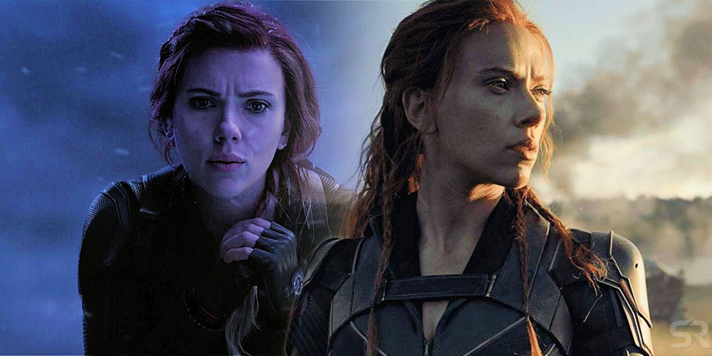 Scarlett Johansson as Natasha Romanoff in Black Widow and Avengers Endgame