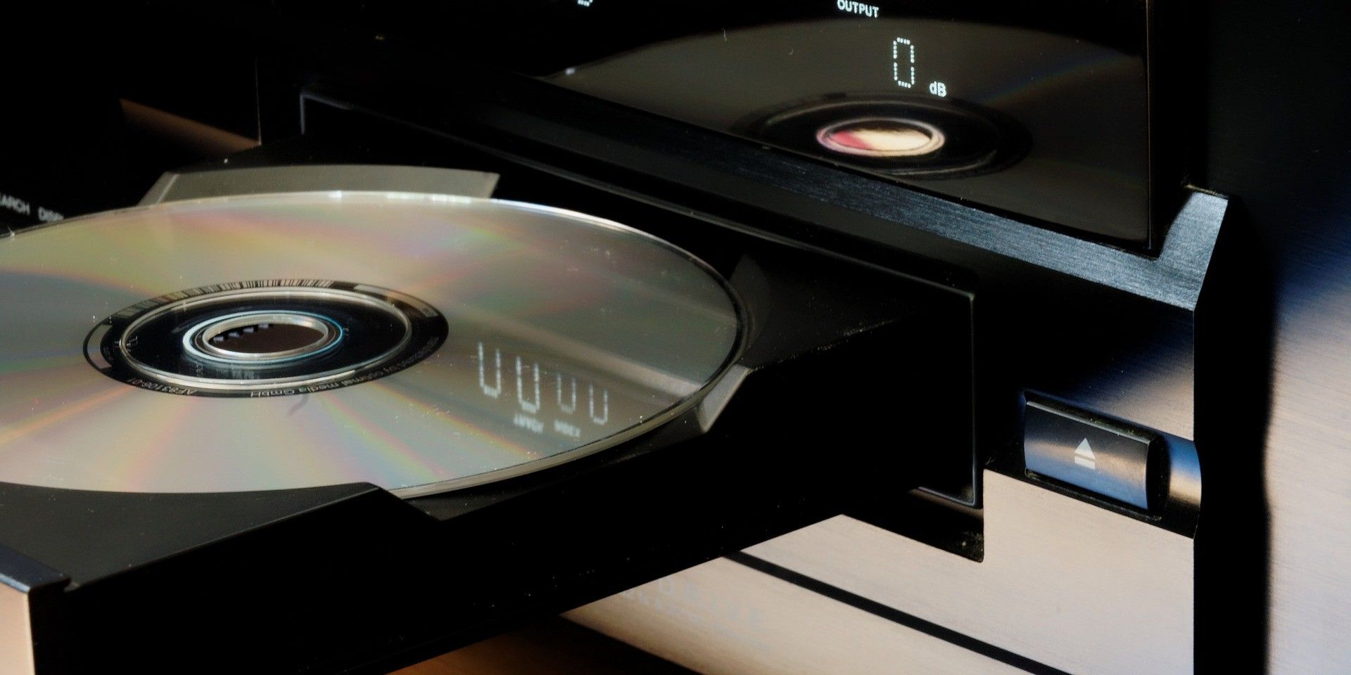 CD Player with disc tray open