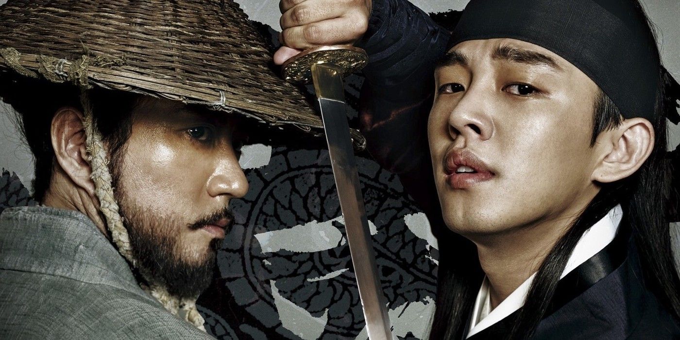 Una imagen de Yi Bang-won sosteniendo una espada en Six Dragons