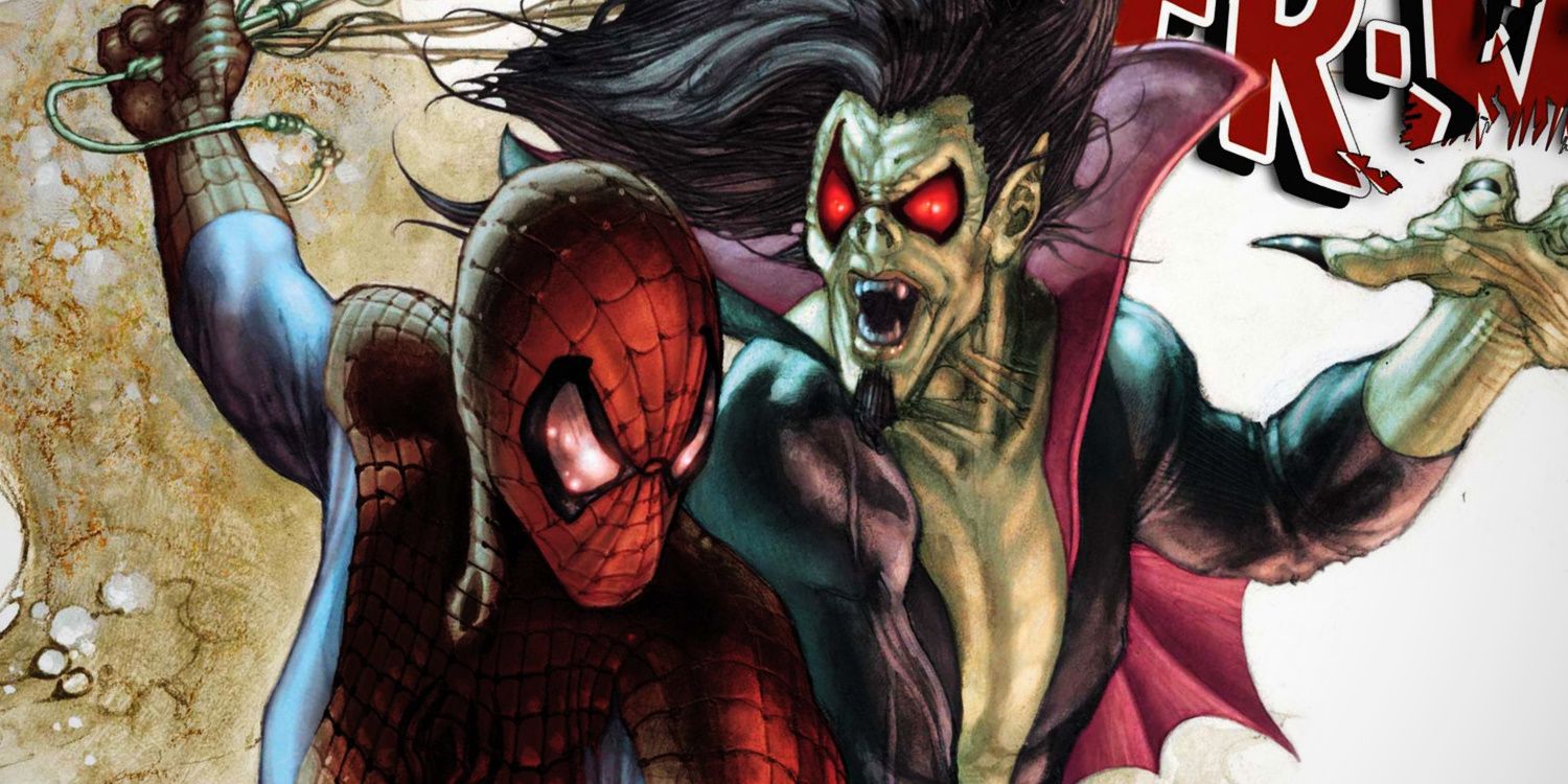 Spider-Man and Morbius team up in Marvel Comics.