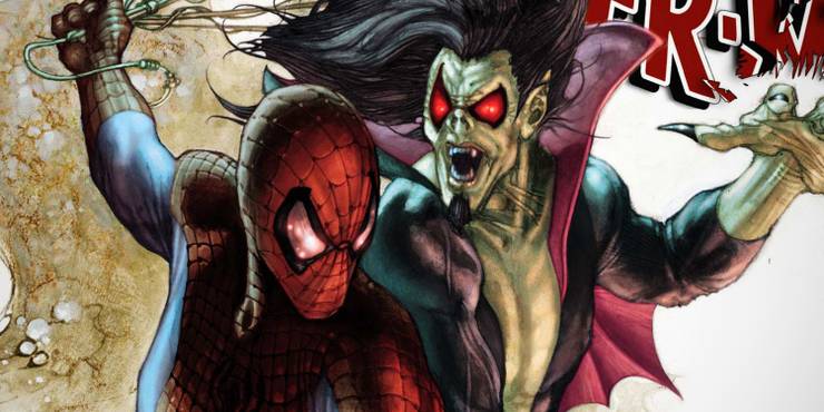 Morbius: Facts About Marvel's New Anti-Hero Only True Spider-Man Fans Know 9 Spider Man and Morbius Comic Art.jpg?q=50&fit=crop&w=740&h=370&dpr=1
