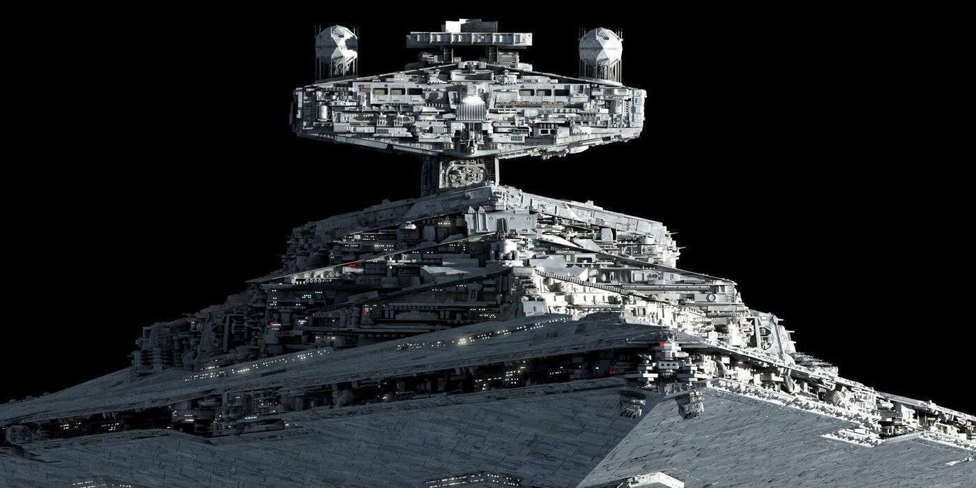 A Star Destroyer appears in Star Wars.