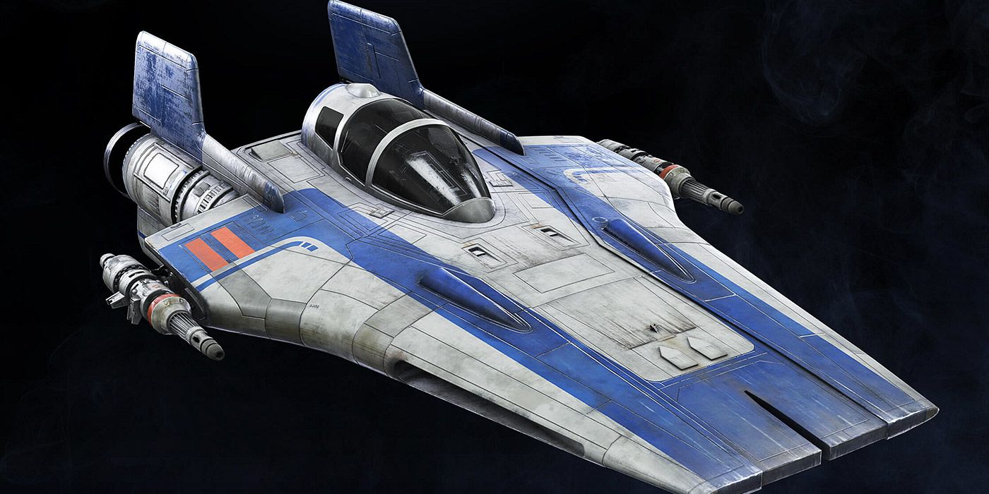 An A-Wing starfighter from Star Wars