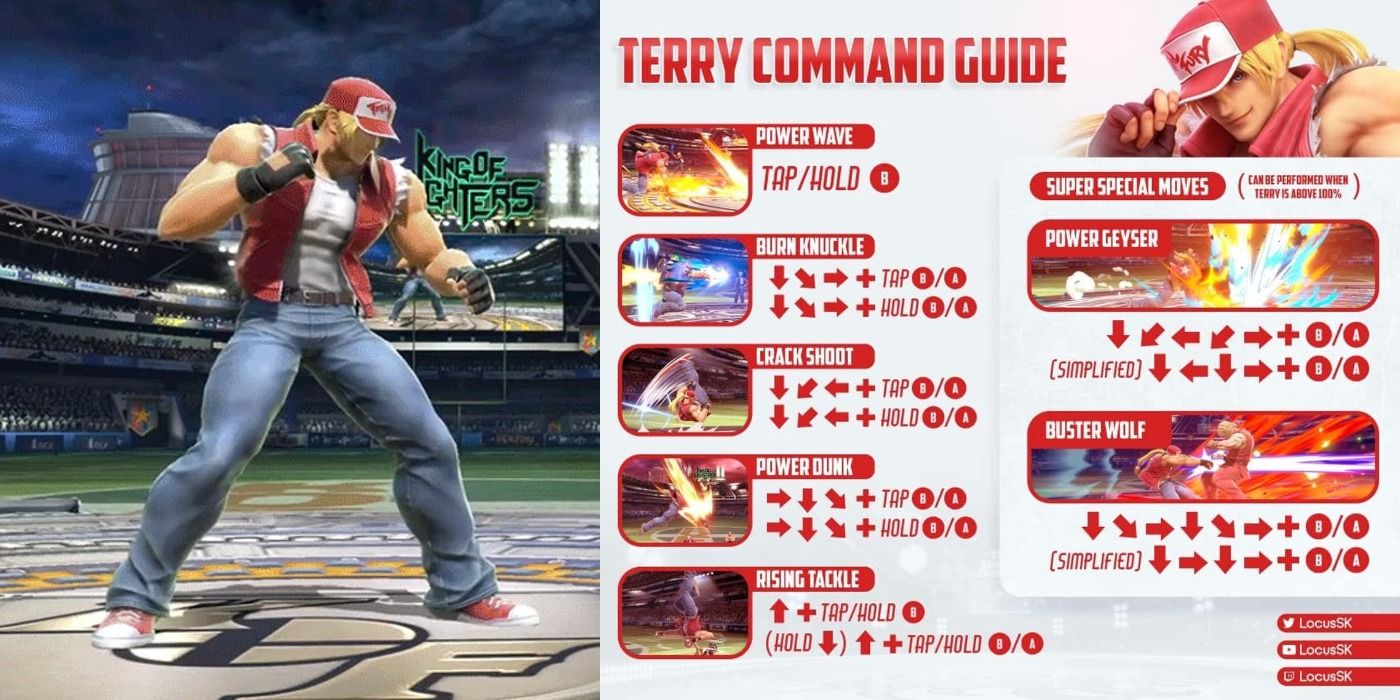 Super Smash Bros Ultimate Terry Bogard Move List