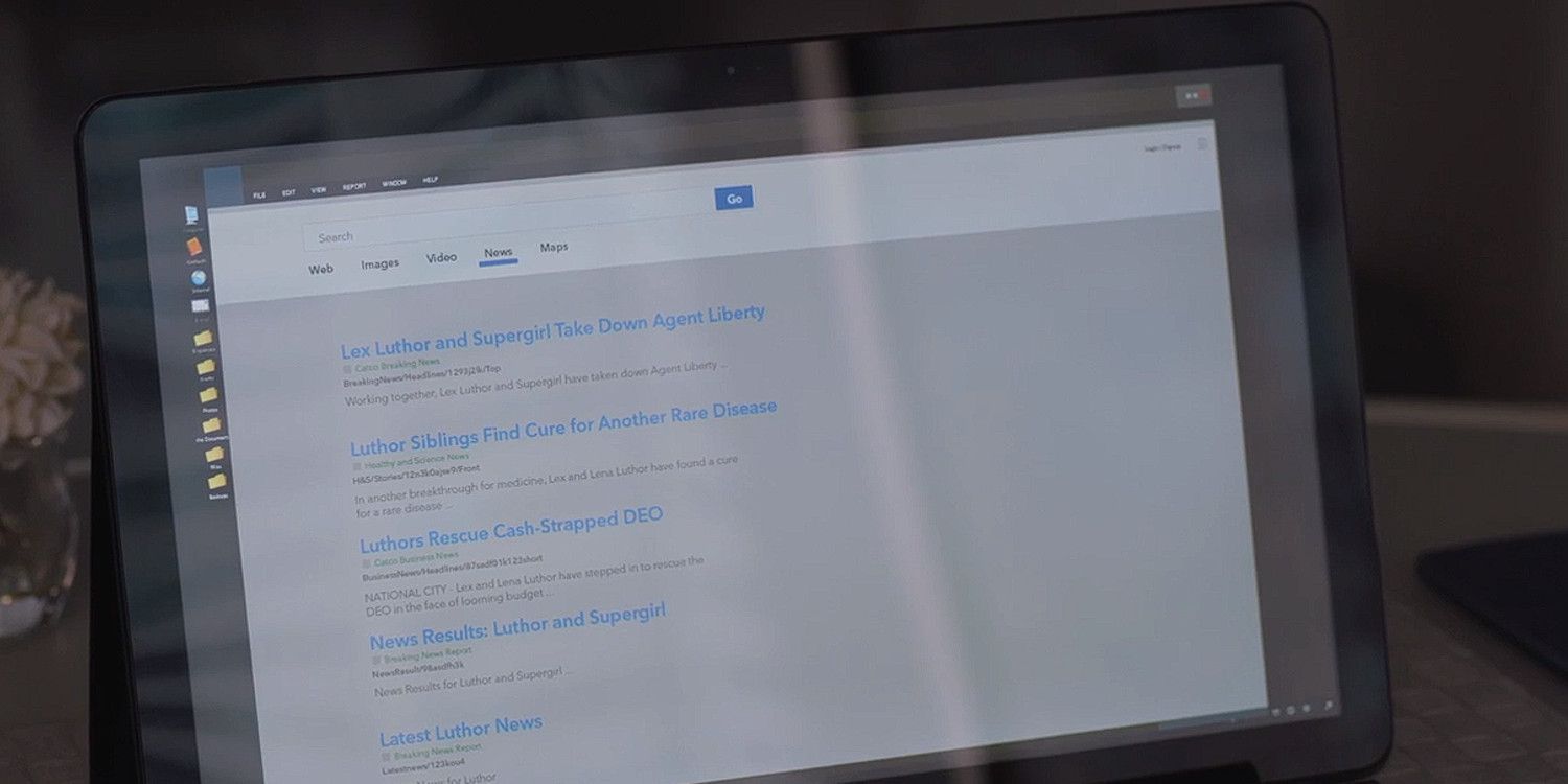 Supergirl Lena Luthor's Web Search on Earth-Prime History
