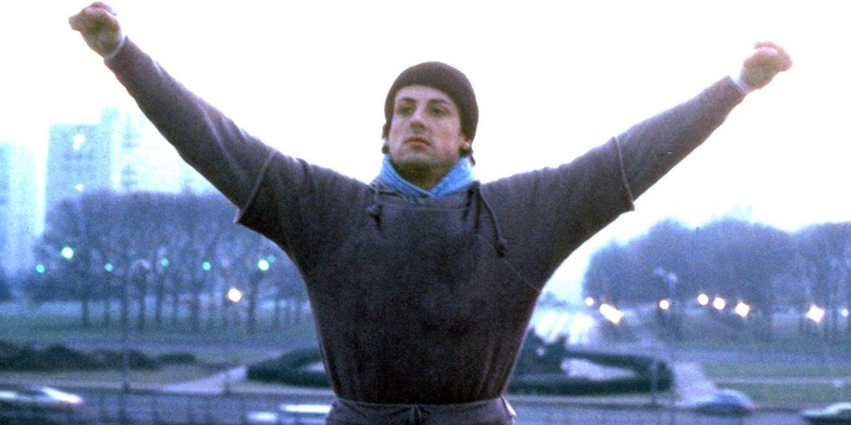 Sylvester Stallone in the movie Rocky.