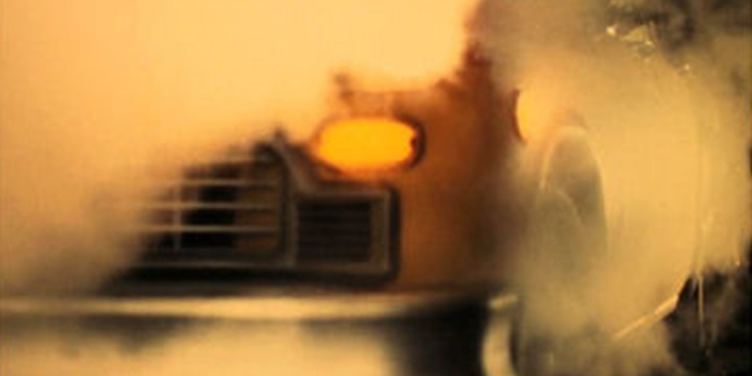 Travis' taxi in the opening shot of Taxi Driver.