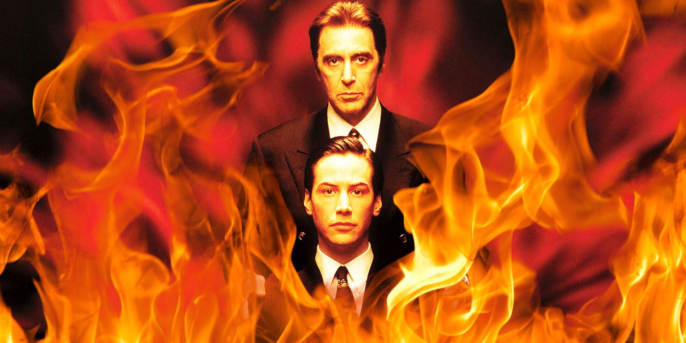 The Devil's Advocate - Keanu Reeves and Al Pacino with Fire