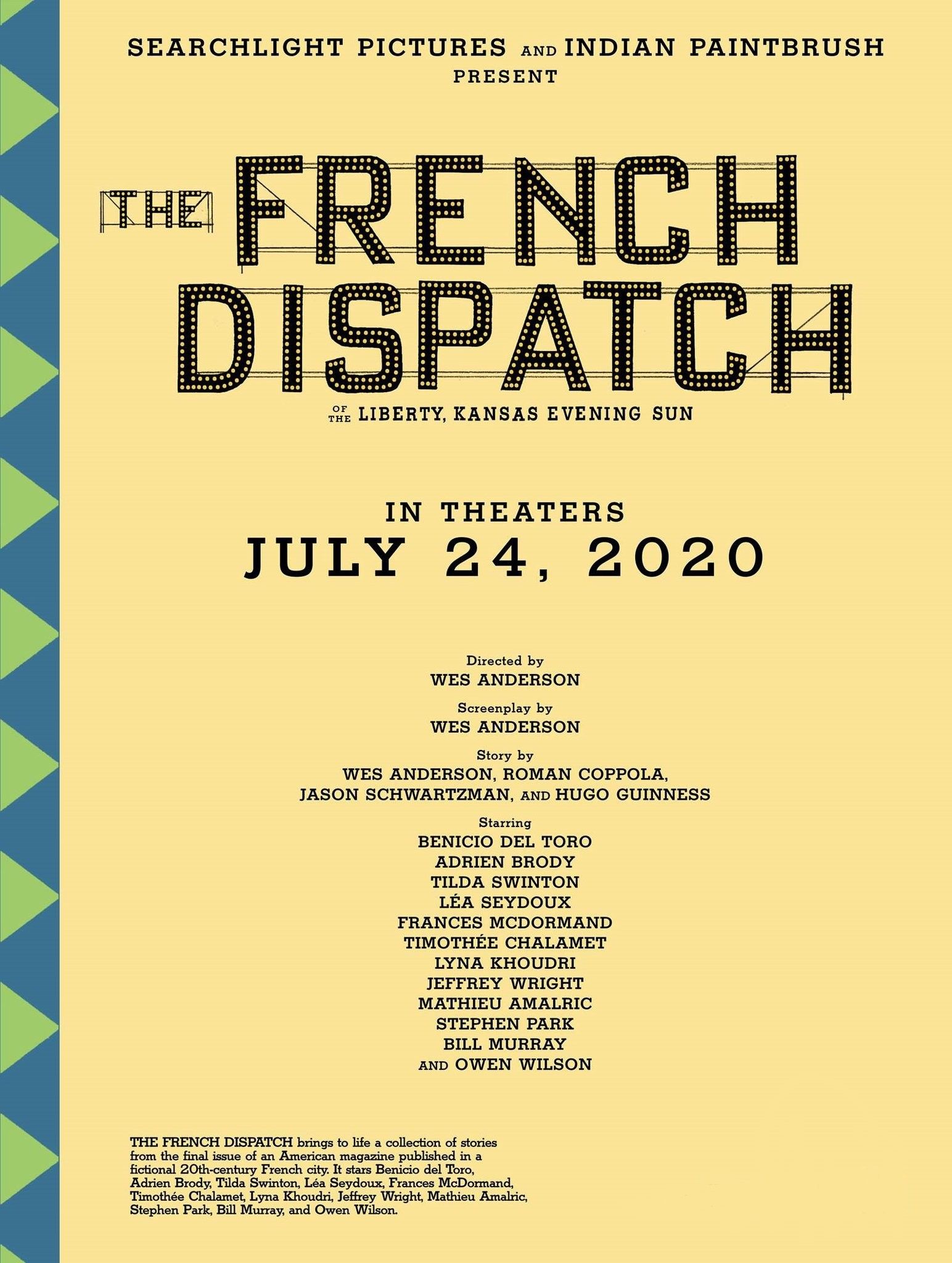 The French Dispatch Release Date Poster