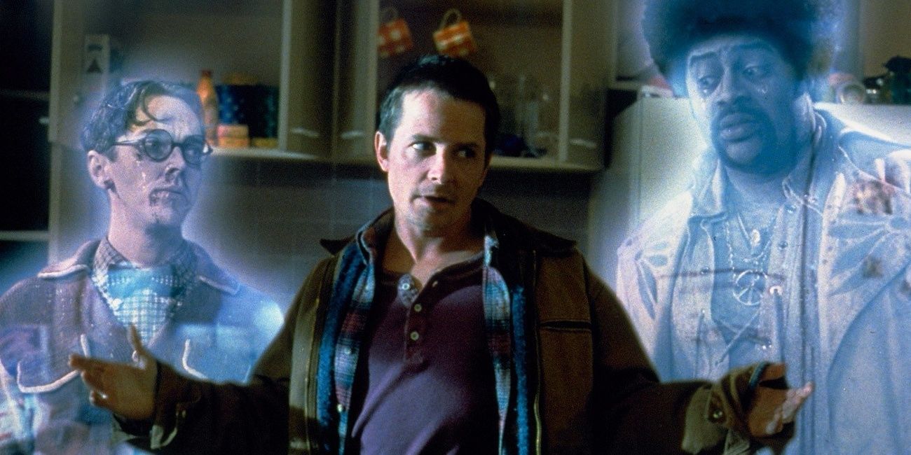 Frank Bannister with his ghost partners in The Fighteners (1996)