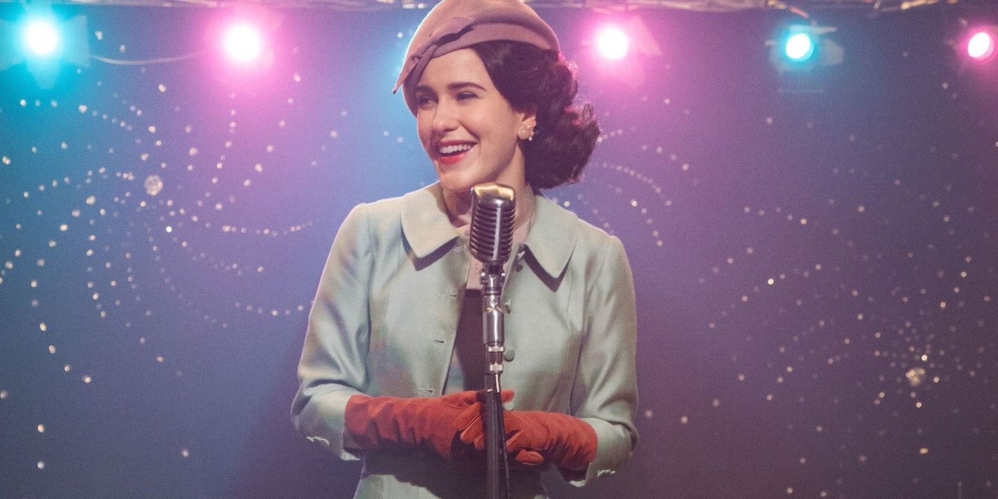 Midge Maisel onstage in The Marvelous Mrs. Maisel
