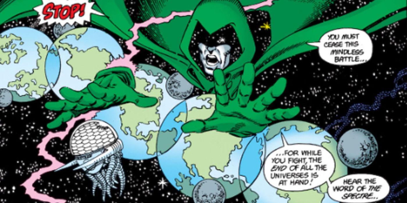 The Spectre Leads The Battle in Crisis on Infnite Earths #10