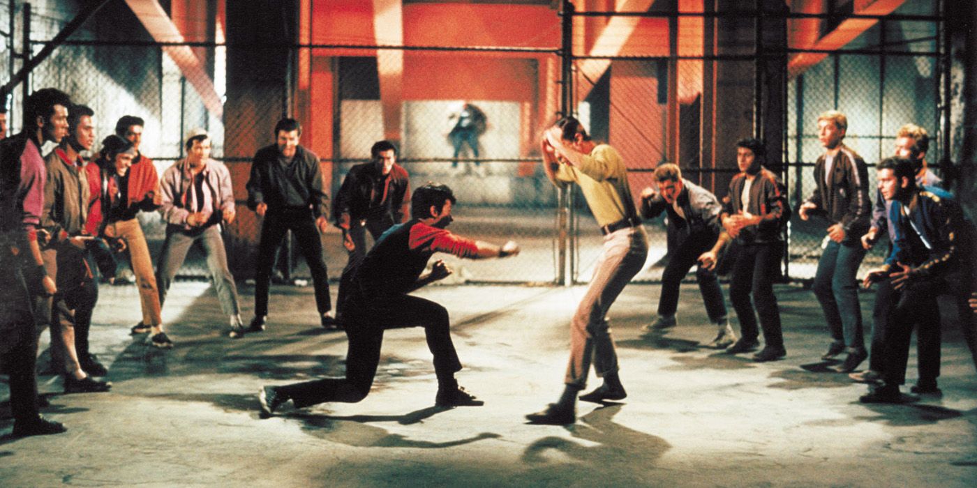 The gang fight in West Side Story.