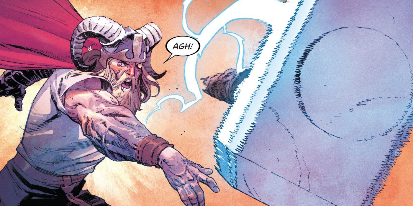 Thor Throws Mjolnir