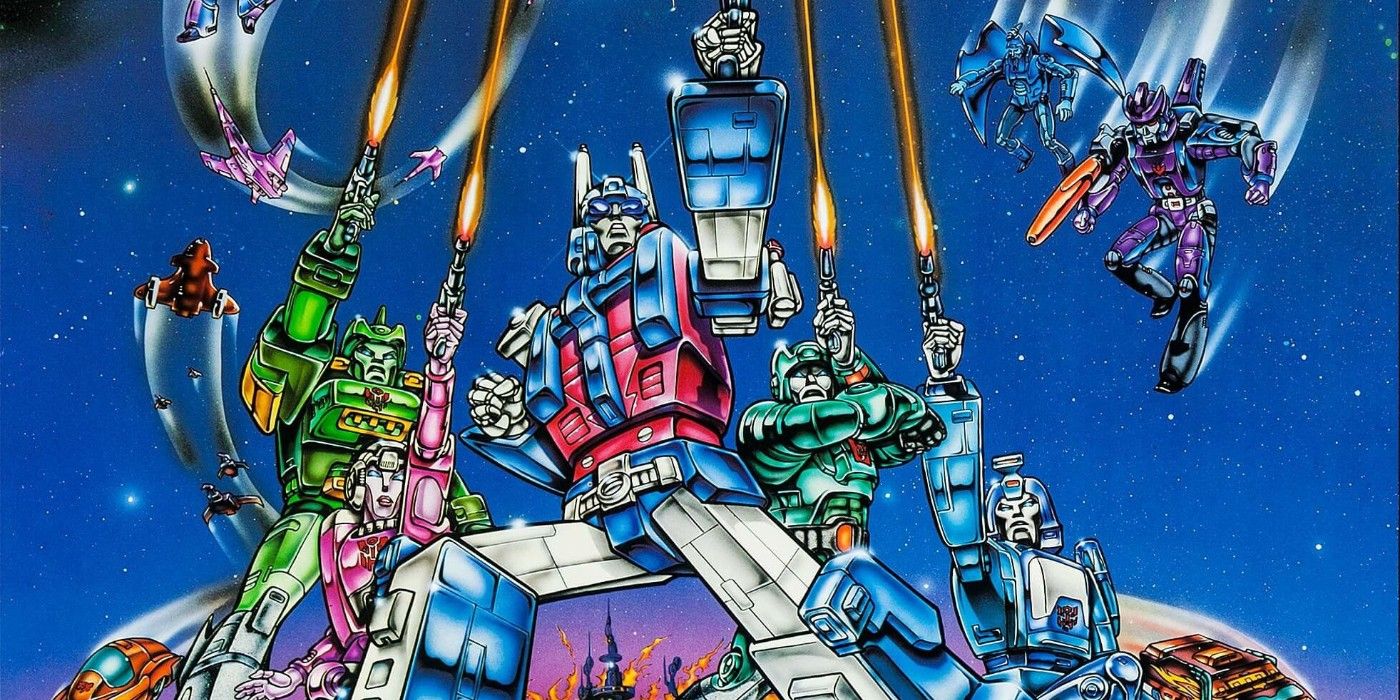 The Transformers rush into battle in The Transformers: The Movie 1986