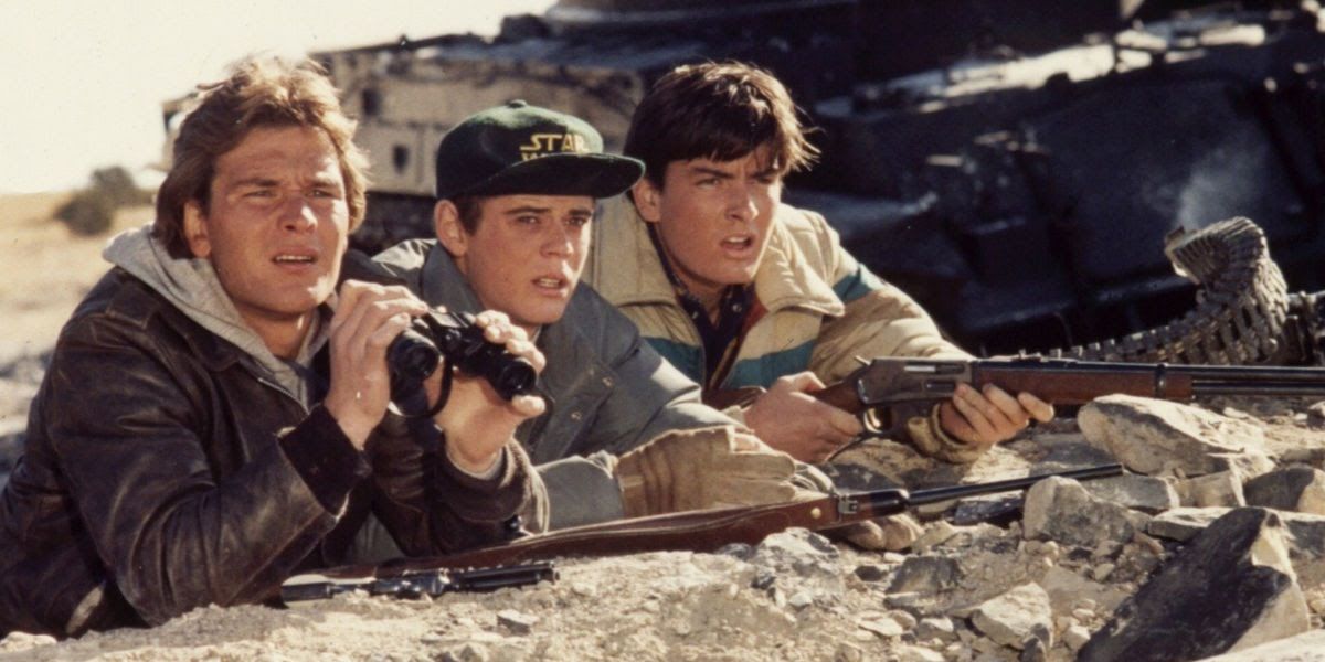 A still from the 80s film Red Dawn.
