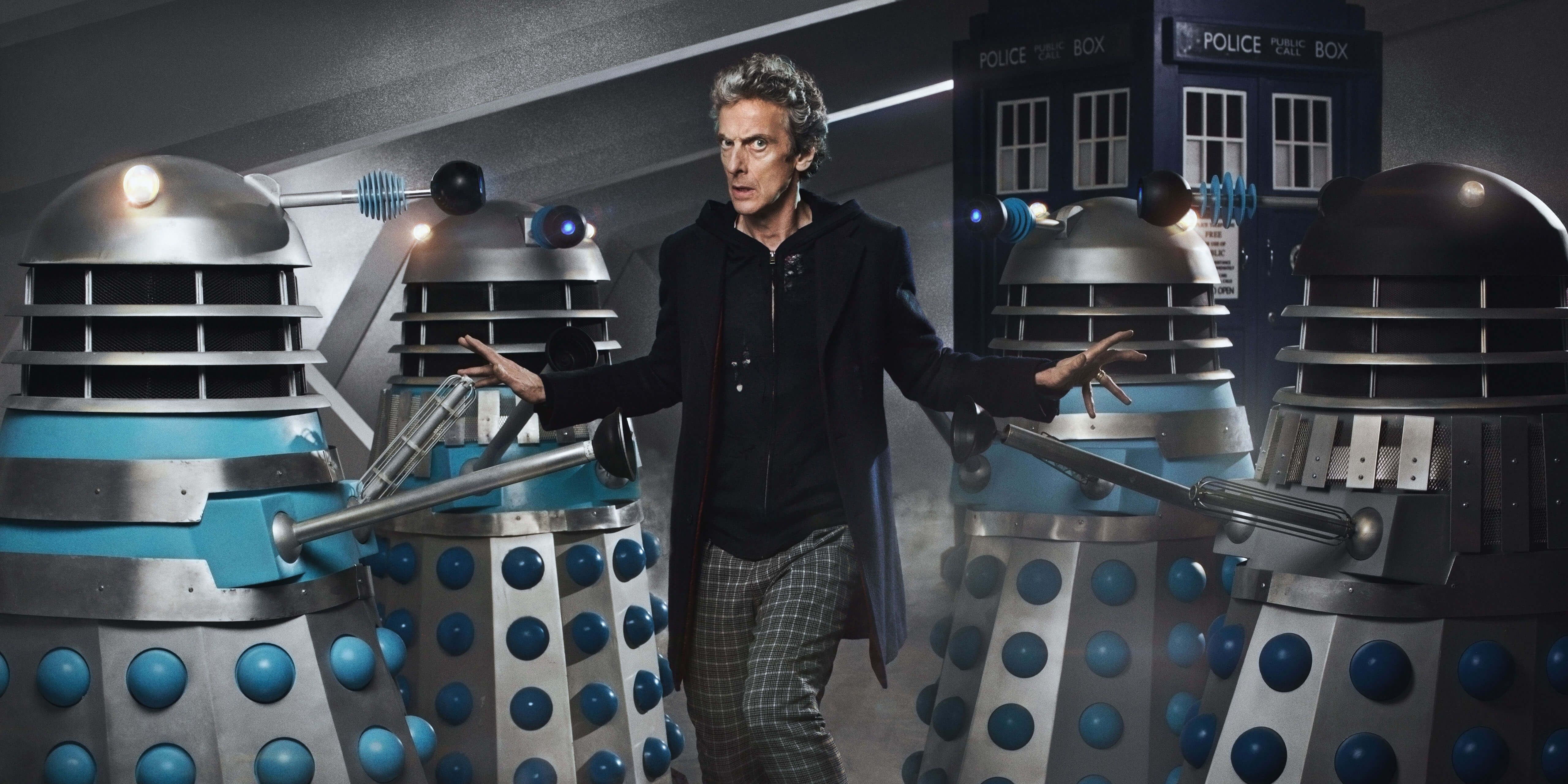 Dr. Who: The Twelfth Doctor surrounded