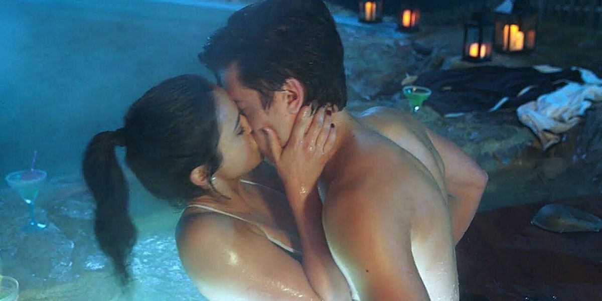 Jughead and Veronica kiss in a hot tub in Riverdale