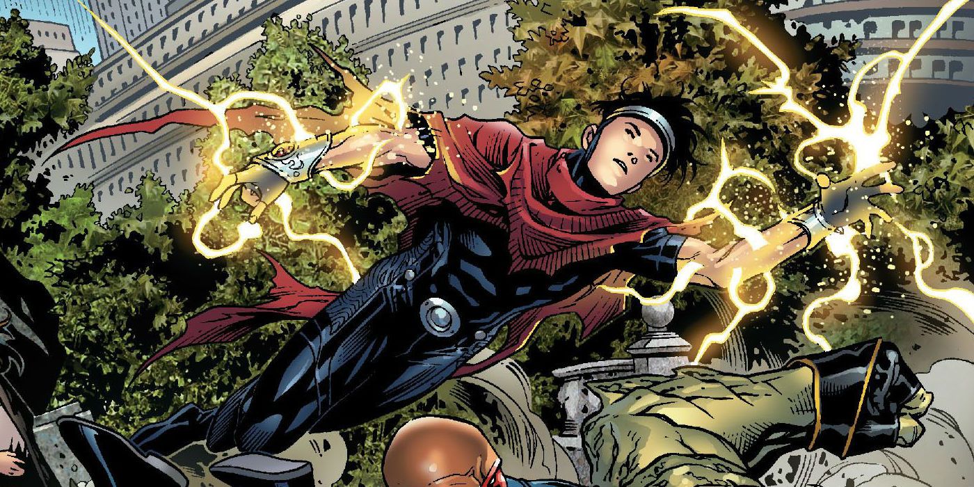 Marvel Comics' Wiccan using his powers