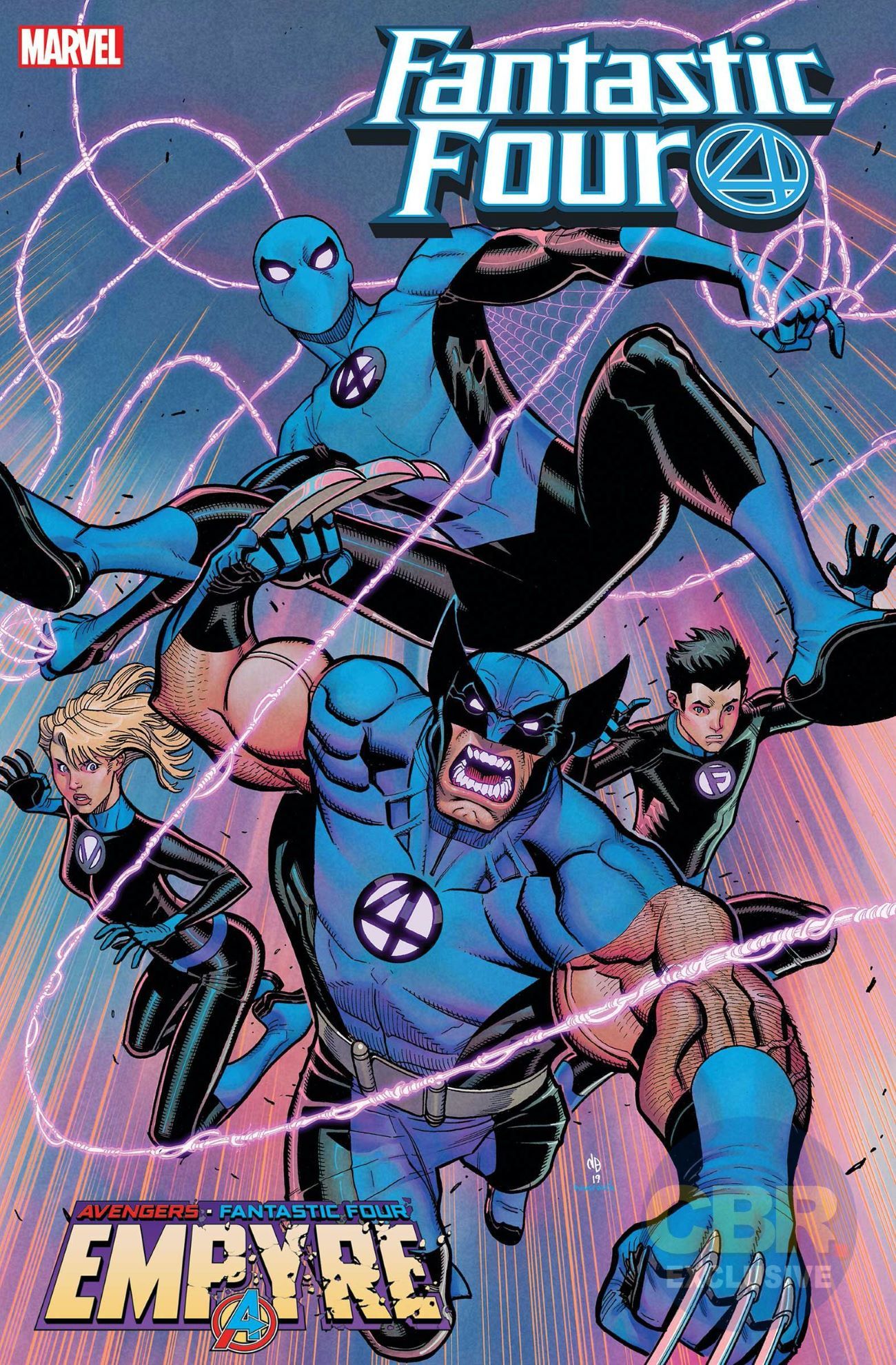 Wolverine and Spider-Man in Fantastic Four Empyre Cover