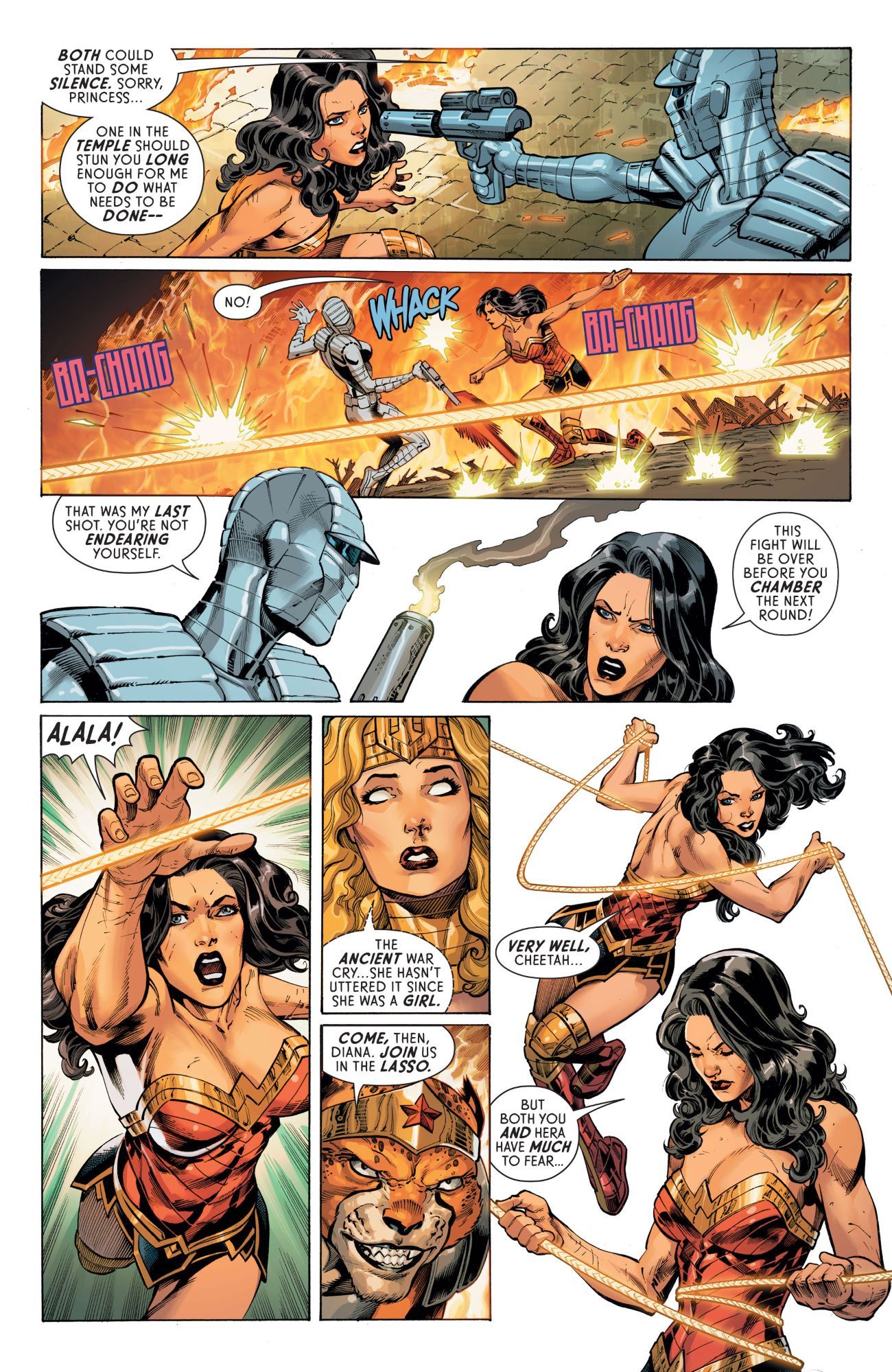 Wonder Woman 750 Comic Fight Preview