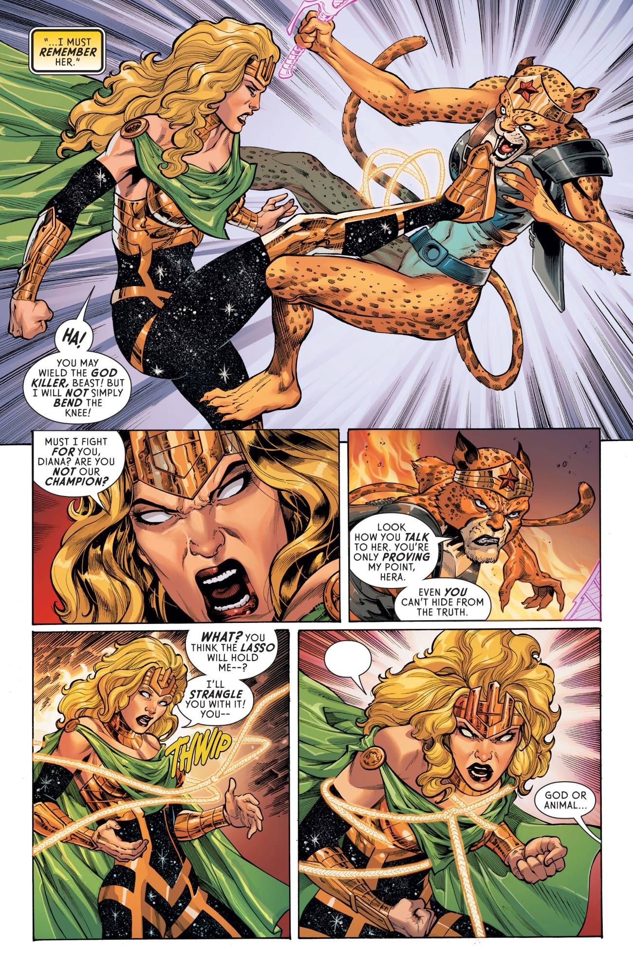 Wonder Woman 750 Comic Hera vs Cheetah