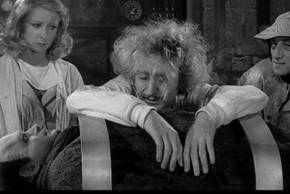 Gene Wilder looking disheveled in Young Frankenstein