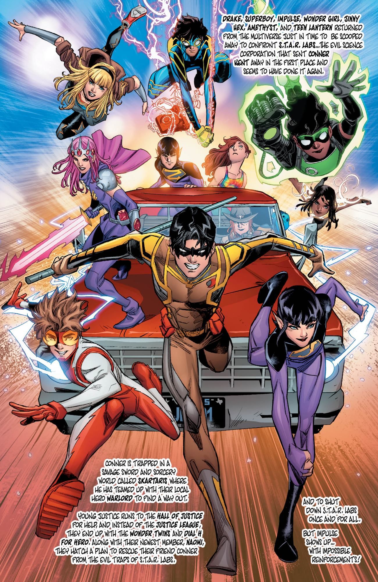 Young Justice Comic Spider-Man Yellow