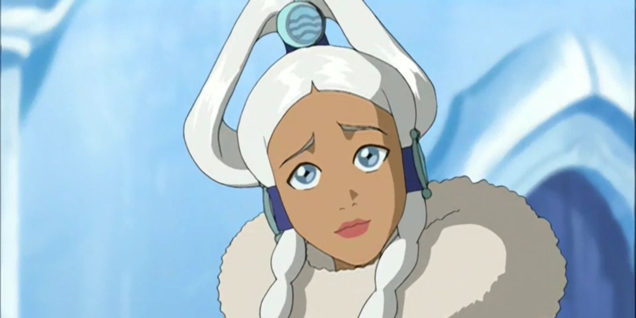 Princess Yue smiling in Avatar the Last Airbender