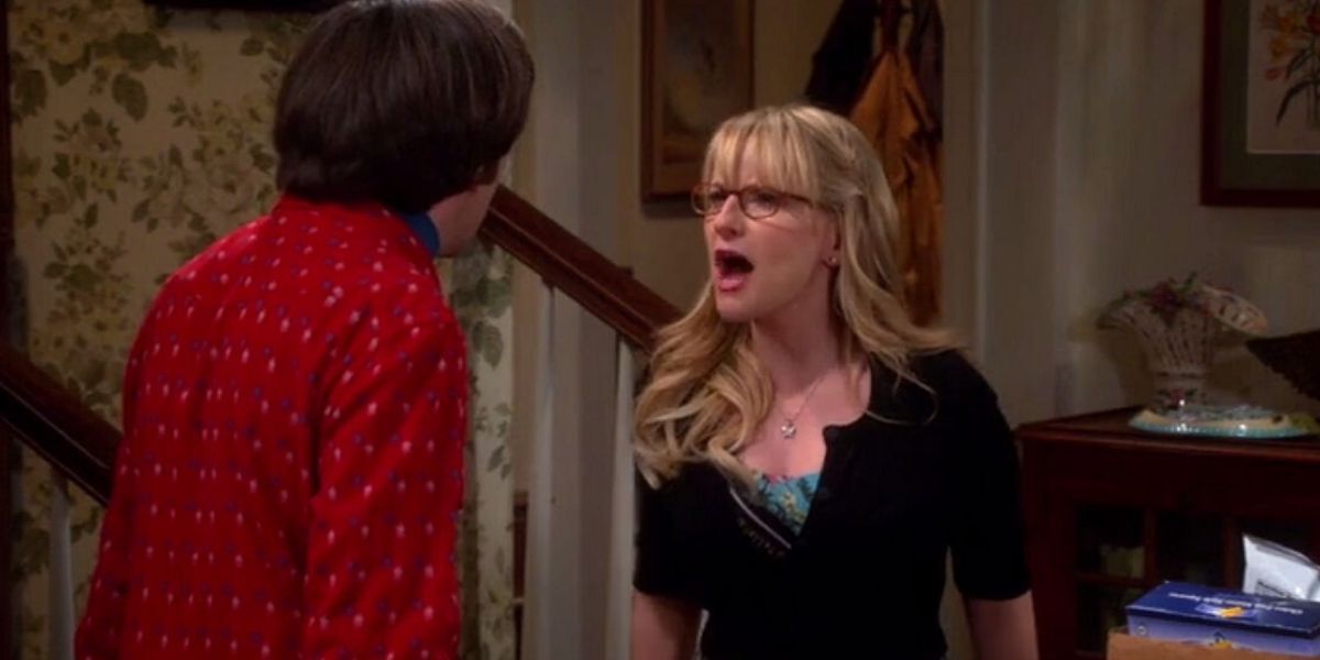 Bernadette yells at Howard in The Big Bang Theory