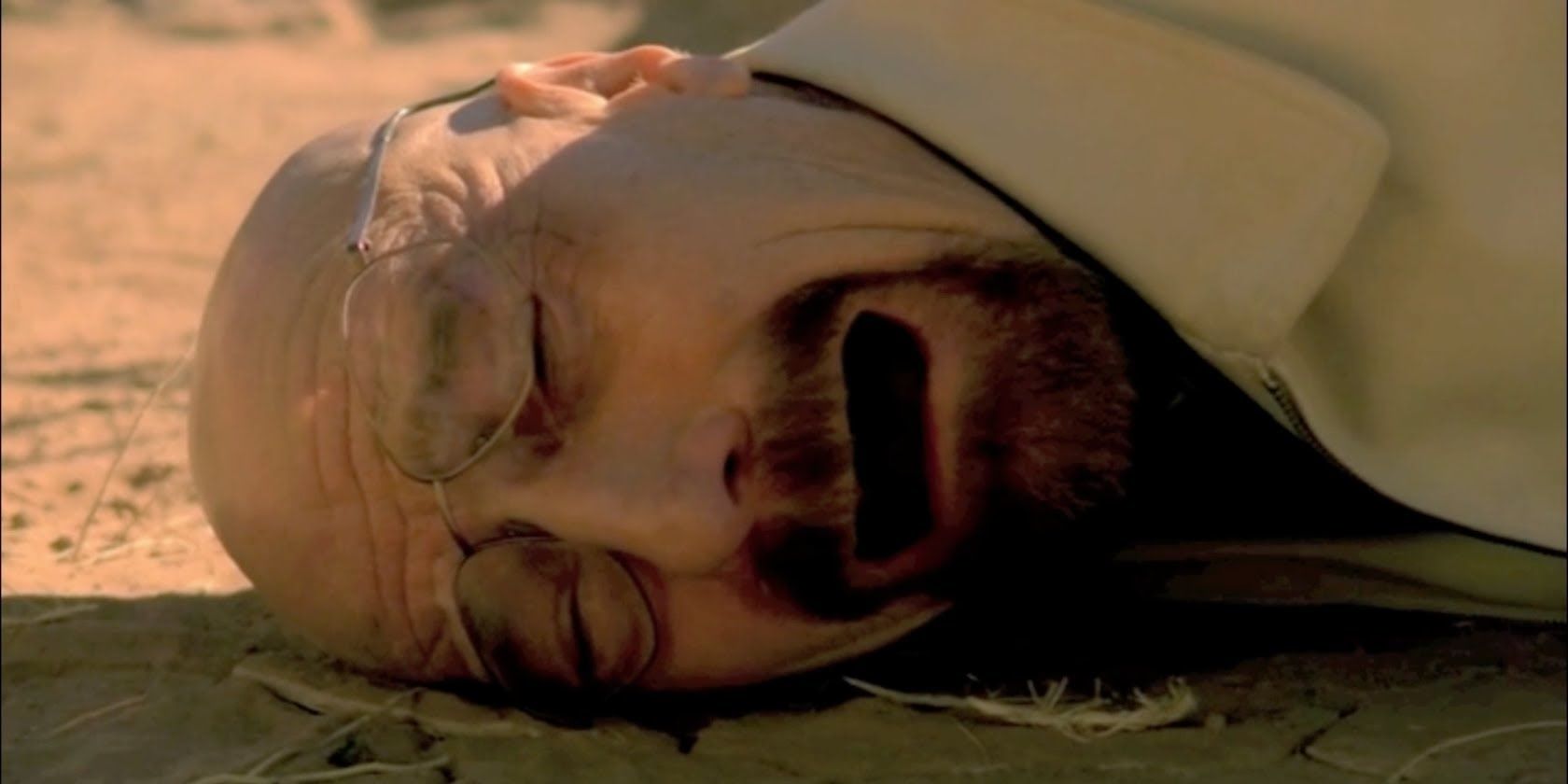 A wailing Walt after Jack Welker kills Hank in Breaking Bad