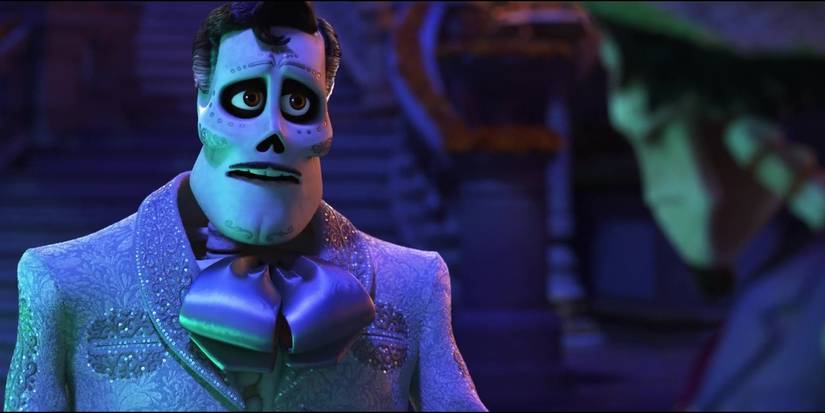 coco villain ernesto de la cruz looks upset