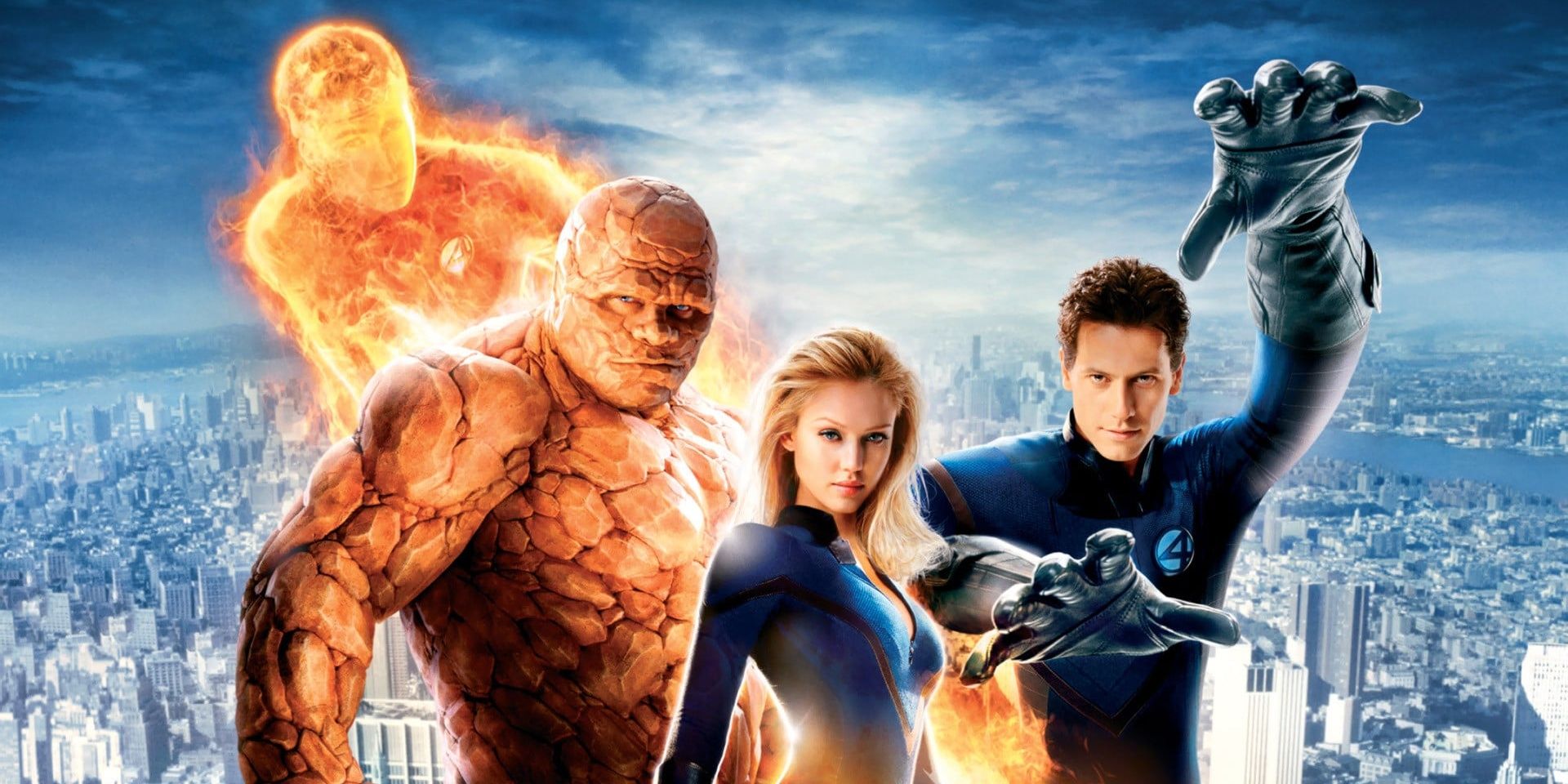 A poster for the 2005 Fantastic Four movie