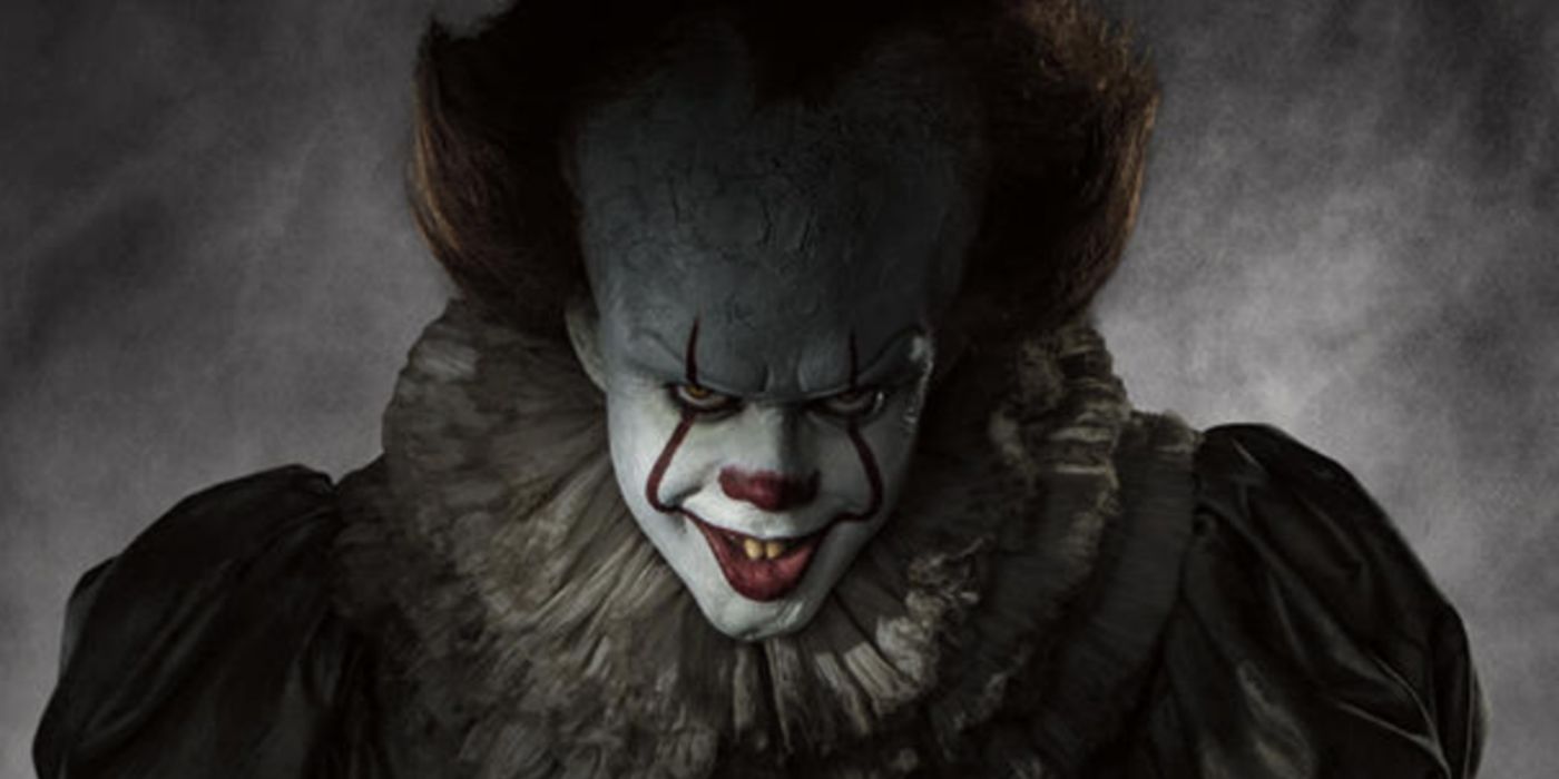 Pennywise the Dancing Clown in a promo image for 2017's IT