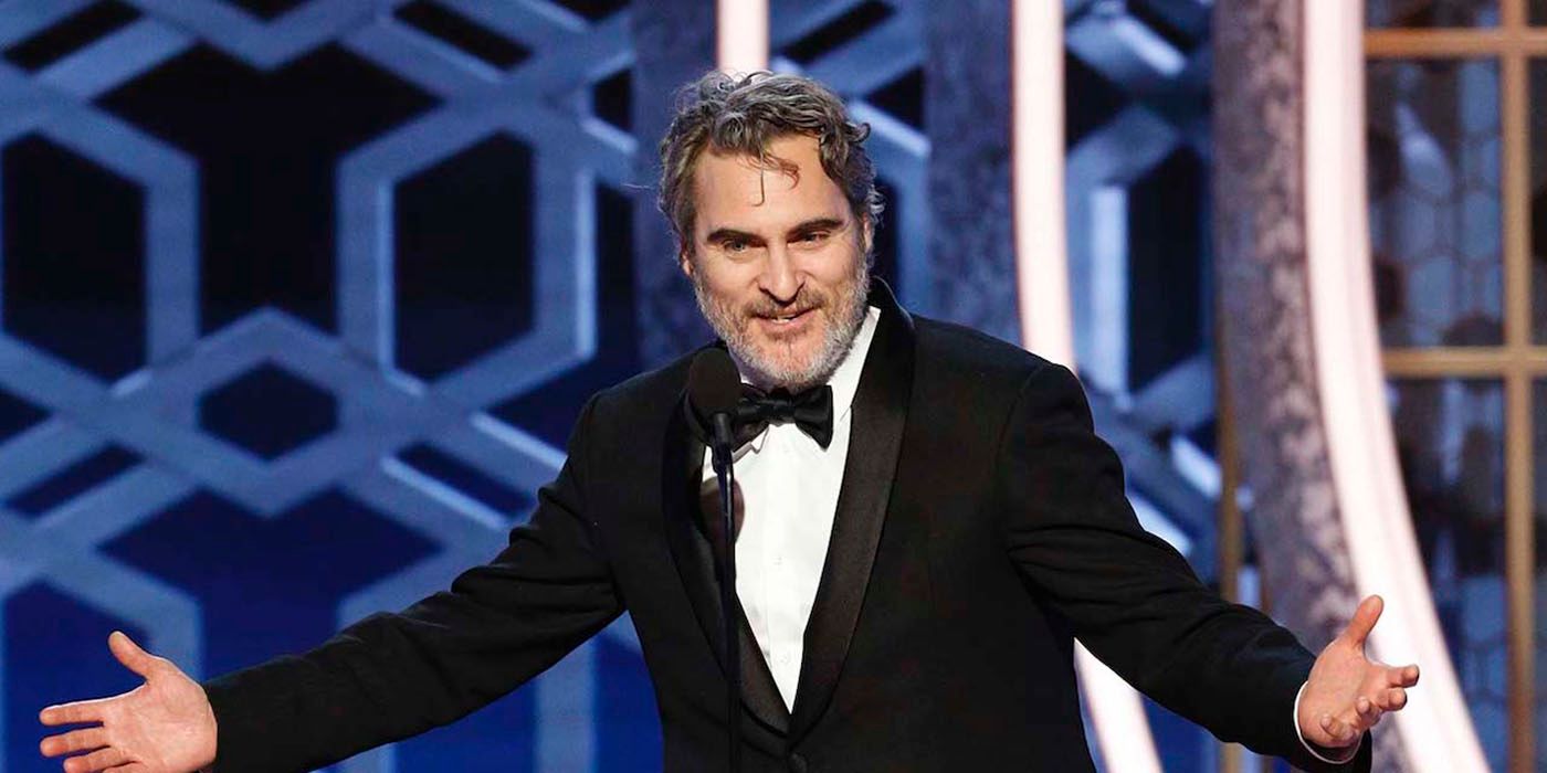Joaquin Phoenix Onstage Golden Globes